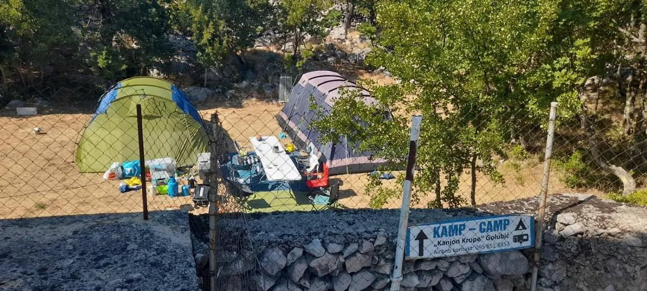 Kamp Kanjon Krupa Golubic  Golubic (Zadar)